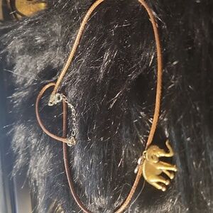 By Krafty_Korner : Handcrafted elephant charm  necklace